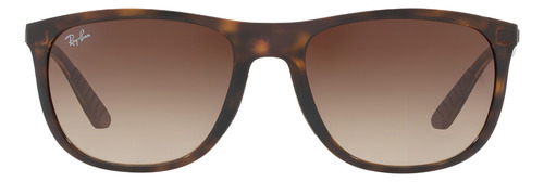 Anteojos De Sol Ray-ban Rb4291 58, Diseño Carey Brillo / Sepia Degrade, Color Negro Con Marco De Nailon Color Carey Brillo, Lente Sepia Degrade De Policarbonato Degrade, Varilla Carey Brillo De Nailon