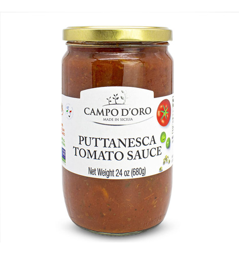 Salsa De Tomate Italiana Puttanesca,  Salsa De Pasta Italian