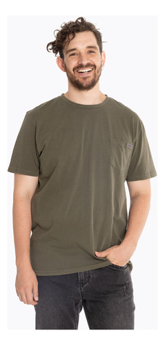 Polera Hombre Pocket 2 Oliva Merrell