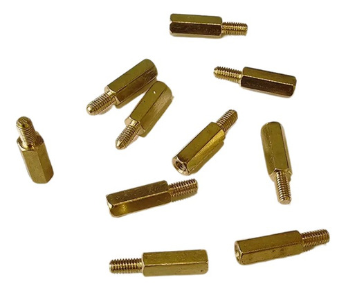 10 Tornillos Separadores Espaciadores M3x12mm Macho Hembra