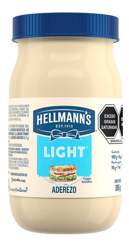 Aderezo Hellmann's Light 395g