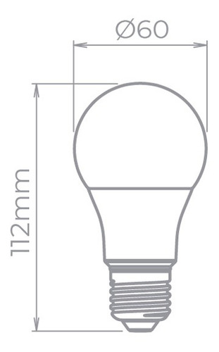 Lampada Led Bulbo E-27 2700k 9w Stella Sth8265/27