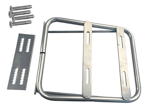 Suporte De Caixa De Cauda De Bicicleta Elétrica Prata