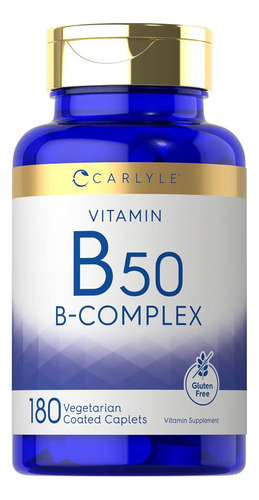 Carlyle Complejo De Vitamina B50 Con 180 Comprimidos 