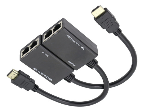 Shanfeilu Extensor Hdmi A Rj45 A Través De Cat Red Lan Cable