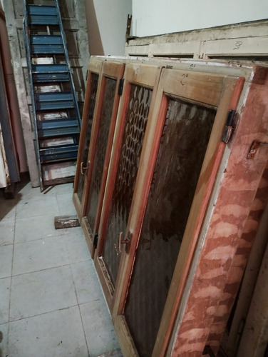 Ventana De Cedro 4 Hojas De Abrir Marrón (Usado)