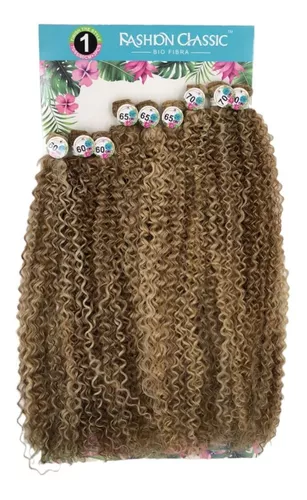 LINDONA 70cm FASHION CLASSIC Cabelo Cacheado Cacho Fechado Bio Fibra Bio  Vegetal.