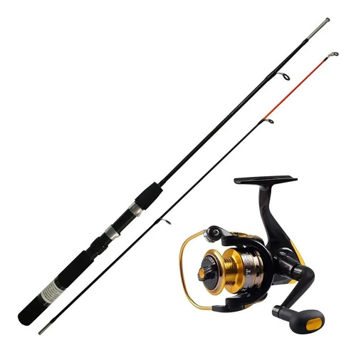 Conjunto De Pesca Vara 1.65m 12kg + Molinete 3-rolamentos