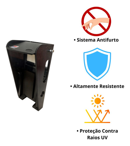 Suporte Celular Super Resistente Quebra Sol Anti Furto