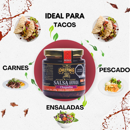 Salsa Macha Con Chapulín Chipotle 200g