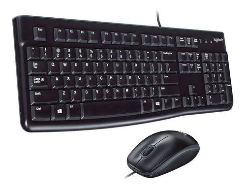  Teclado Y Mouse Logitech Mk120 Usb Color Negro