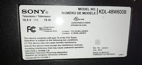 Imagen 9 de 10 de Smart Tv Sony Bravia Kdl 48w600b Nuevo Pantalla Partida
