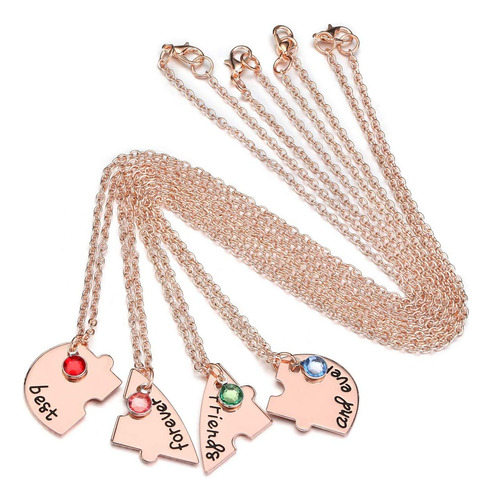 Collares De Amistad Para Siempre Dos Corazones A Juego