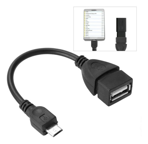 Cable Otg Para Carga Y Datos De Microusb V3 A Usb Jackhembra