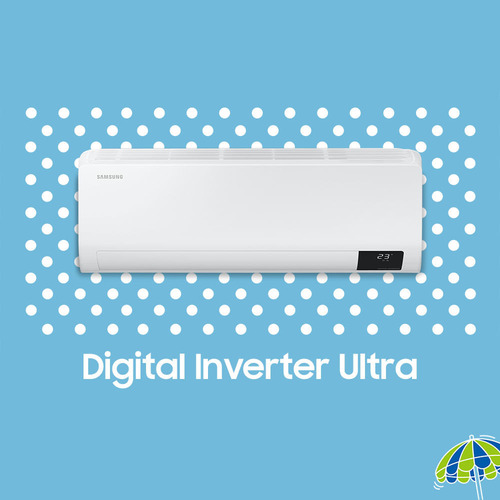 Aire acondicionado Samsung Inverter Ultra Cold 18000, dividido, color blanco