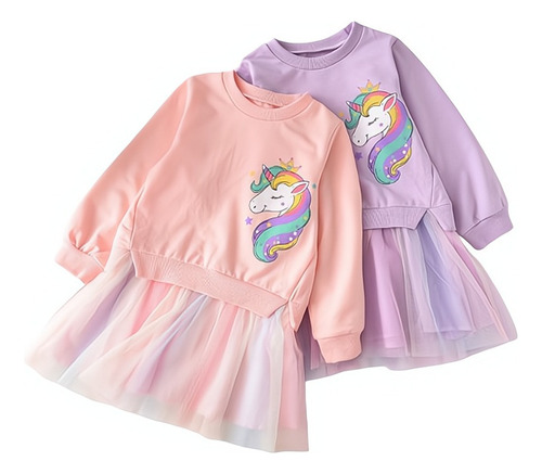 2025 Vestidos De Niña Vestido Informal De Dibujos Animados