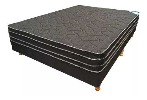 Colchon Somier 1 Plaza Y 1/2 Doble Pillow 90x190 Sommier