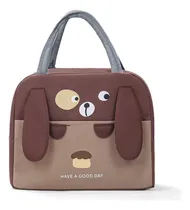 Comprar Bolso Lunchera Térmica Infantil Vianda Escolar Conservadora Marrón Bolso Lunchera Have A Good Day
