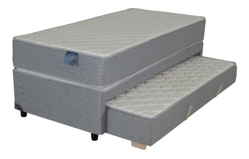 Sommier Divan Doble 1 Plaza Y Media Monet 90x190 Cm Color Gris