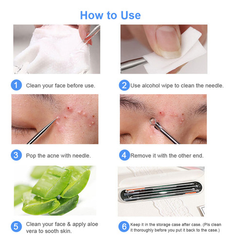 A Kit 4 En 1 Acne & Blackhead R For El Cuidado De La Piel