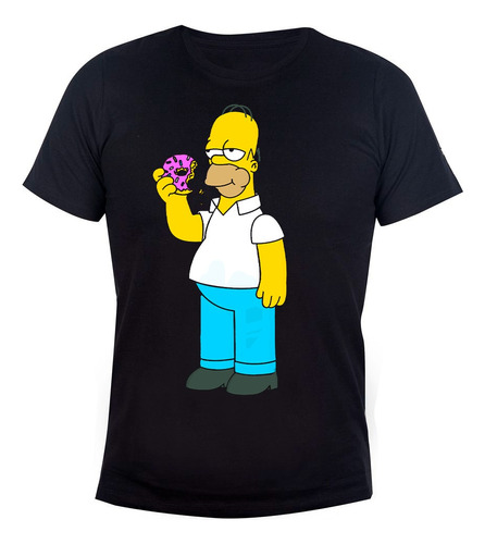 Remera Algodón Unisex The Simpsons Homero Dona