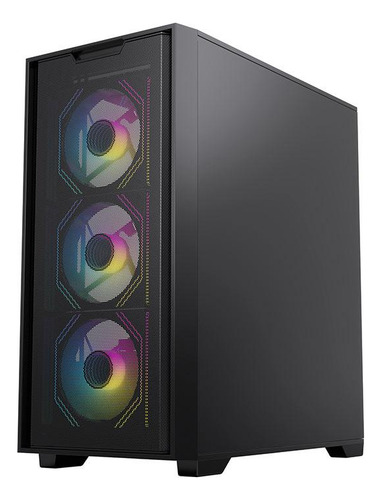 Gabinete Gamer Acegeek Xrader Mini, Mid-t Lat De Vidro Preto