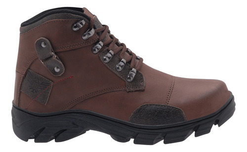 Bota Coturno Eg R230 Café De Couro