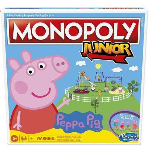 Monopoly Jr Peppa Pig: Juego De Mesa Para Familia Y Amigos