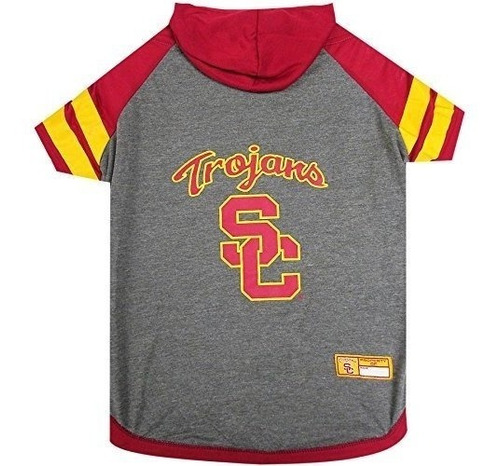 Camiseta Con Capucha Pets First Usc, Mediana