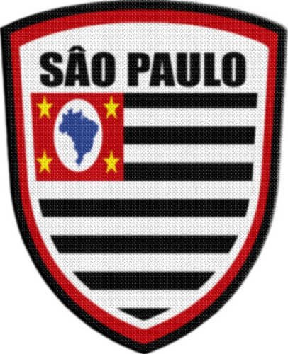 Parche Termoadhesivo Escudo Brasil Sao Paulo