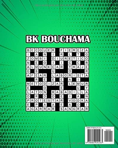 100 Crucigramas Libro De Crucigramas Para Adultos - Libro D, De Bouchama, Bk. Editorial Independently Published, Tapa Blanda En Español, 2021