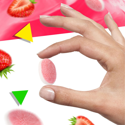 Gomitas Hinchadas Con Forma De Gotas De Fresa Candy Laetafoo
