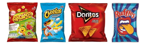 Mini Salgadinho Doritos + Fandangos + Cheetos Caixa C/ 50un