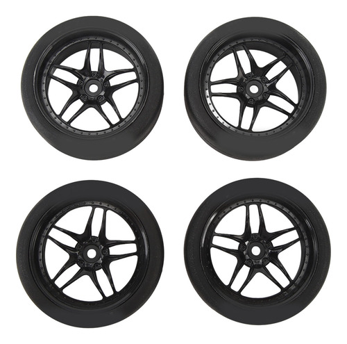 Ruedas Y Neumáticos Rc Touring Car, 4 Piezas, Juegos De Goma