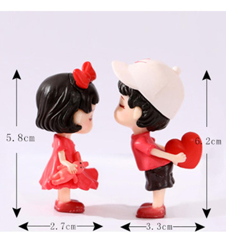 Tt Figuritas De Pareja En Miniatura, Escultura Pequeña,