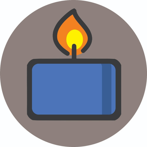 Imagem 1 de 2 de Azul! 100 Velas De Rechaud Alto Astral (duram 10 Horas)