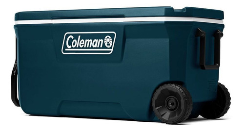 Conservadora Heladera Portatil Coleman Chest 94 Lts C Ruedas Color Azul Marino