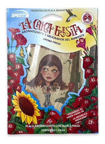 Aromatizante La Chica Fresita ( Colgante) Placa