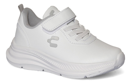Imagen 3 de 7 de Tenis Escolares Niños Blancos Charly 1098609 18-21½ Gnv®