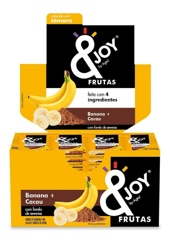 Barra De Aveia E Frutas Enjoy Banana E Cacau (cx 12 X 25g)