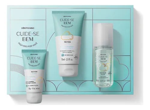 Mini Kit Cuidados Da Pele Presente Cuide-se Bem (3 Itens)
