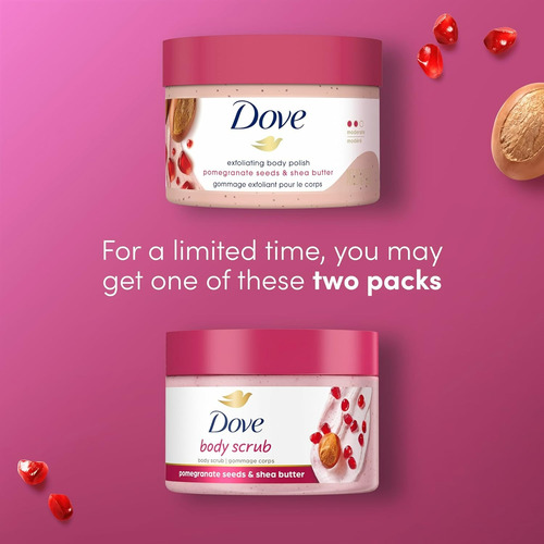 Crema Dove Exfoliante Granada Y Shea Butter 298ml Americana