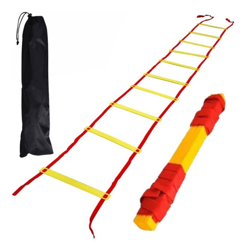 Imagen 5 de 9 de Set Escalera Entrenamiento + 12 Conos + 12 Platos Crazy Fit