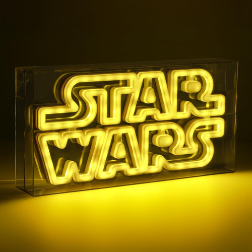 Paladone Star Wars Led Neon Logo Light Sign - Wall Mounta...