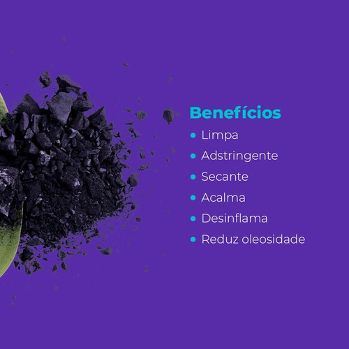 Imagem 5 de 5 de Sabonete Líquido Facial Carvão Ativado Argila Negra 100ml