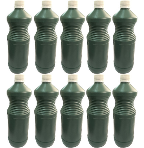 10 Galões/frasco Embalagem 1 Litro Verde P/ Produto Limpeza