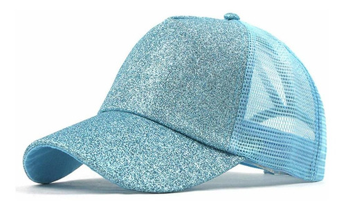 Imagen 1 de 1 de Sisit Gorra Beisbol Purpurina Para Dama Agujero Caballo