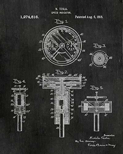 Juego De Seis Impresiones De Poster Nikola Tesla Inventos 