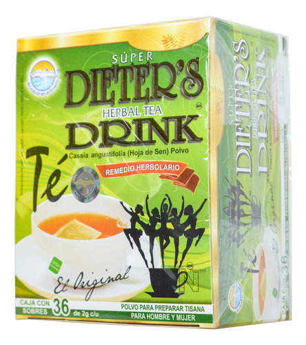 Té Herbal Super Dieter's Drink 36 Sobres de 2g