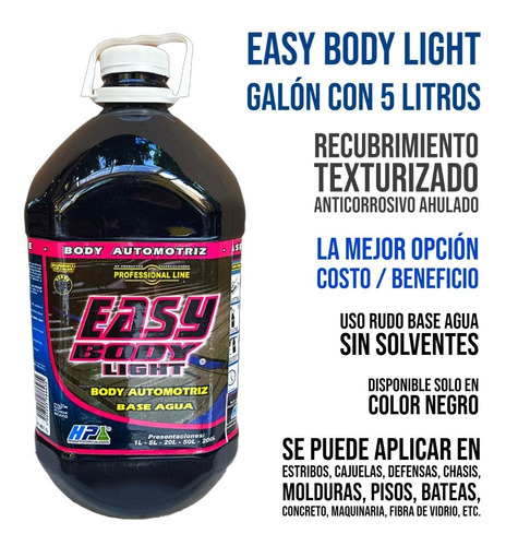 Recubrimiento Texturizado Anticorrosivo Easy Body Light 5 L
